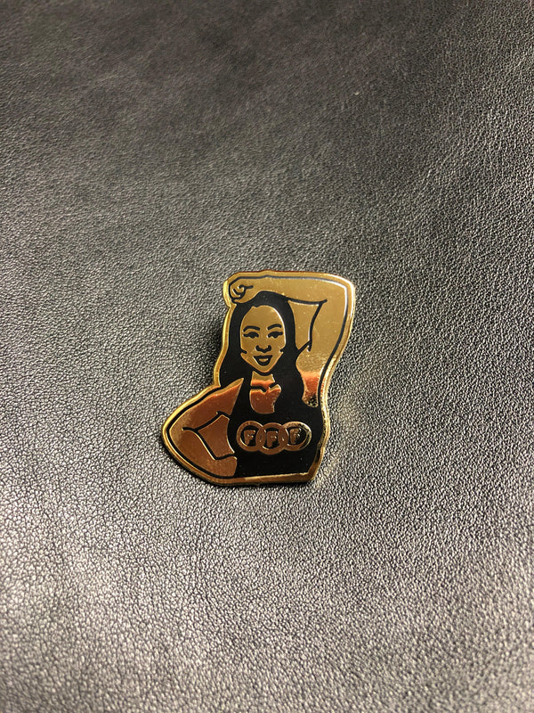 Limited Edition FFF Gold And Black Metal Pin